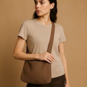 Elegant Brown Crossbody Bag